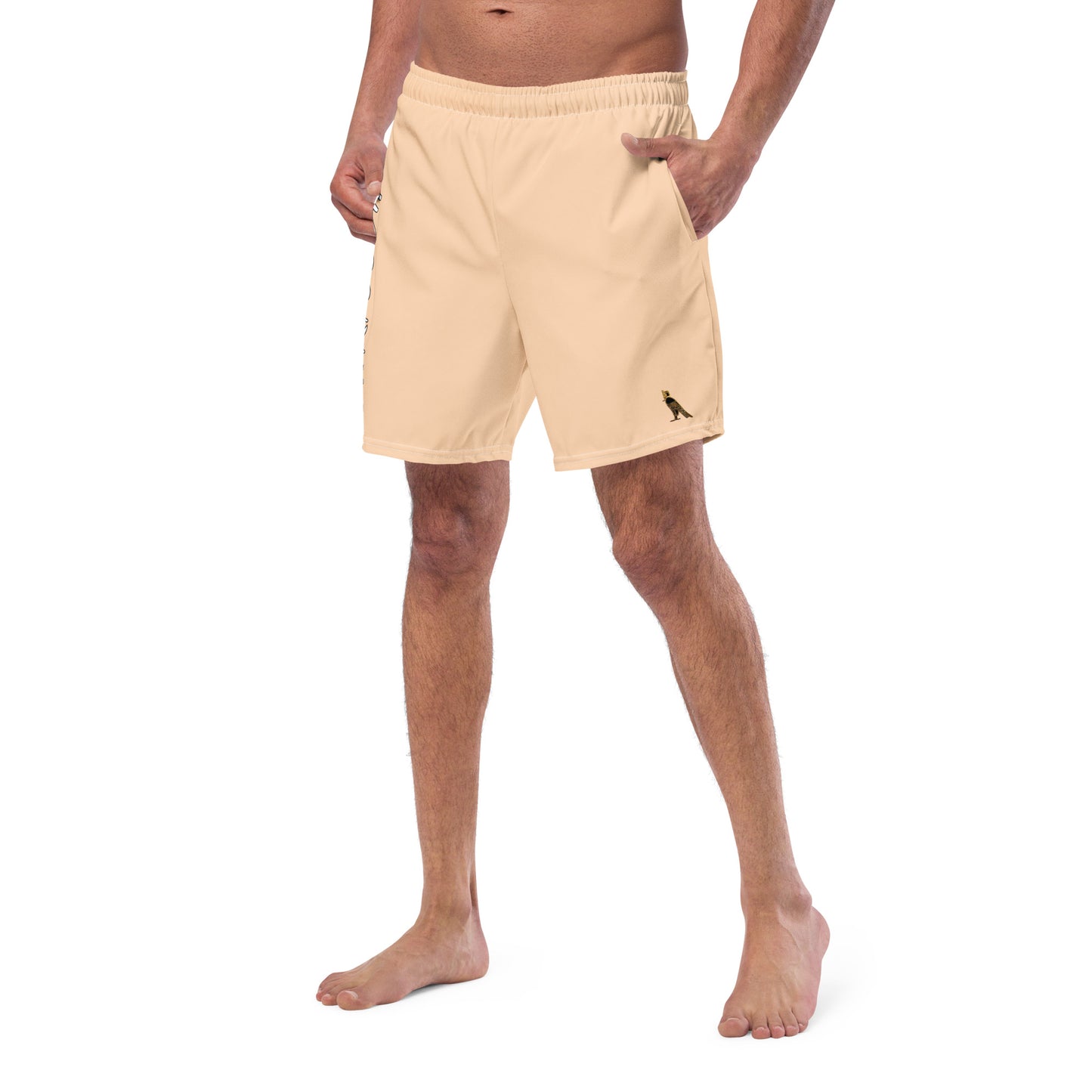 Men's Swim Trunks - Cartouche Logo (Peach)