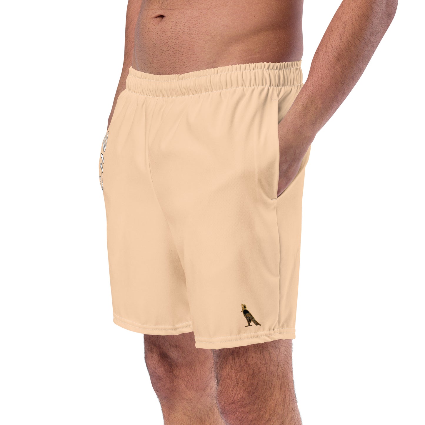 Men's Swim Trunks - Cartouche Logo (Peach)