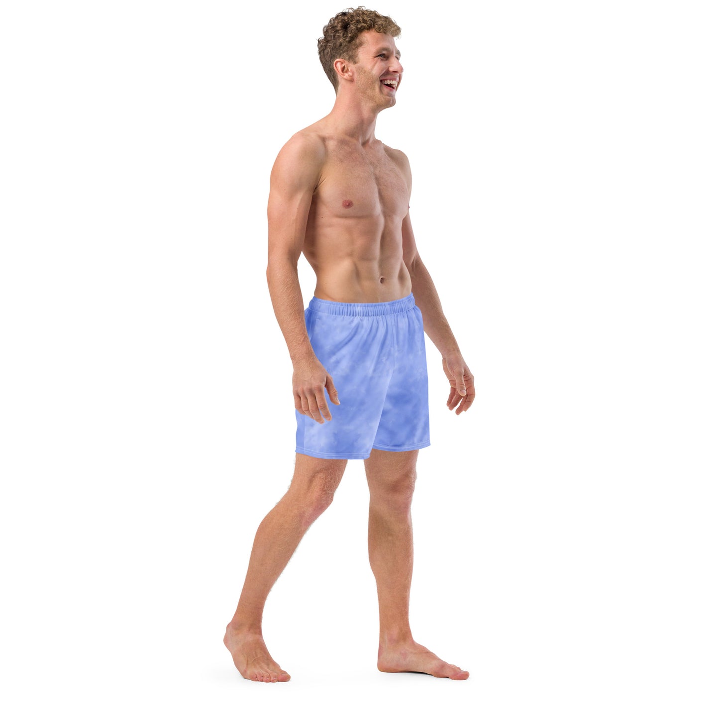 Men's Swim Trunks - Cartouche Badge (Blue Wash)