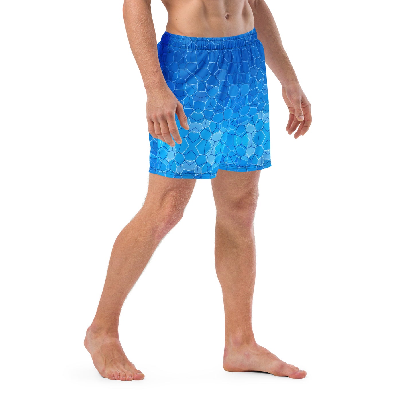 Men's Swim Trunks - Cartouche Badge (Shallow Water Blue)