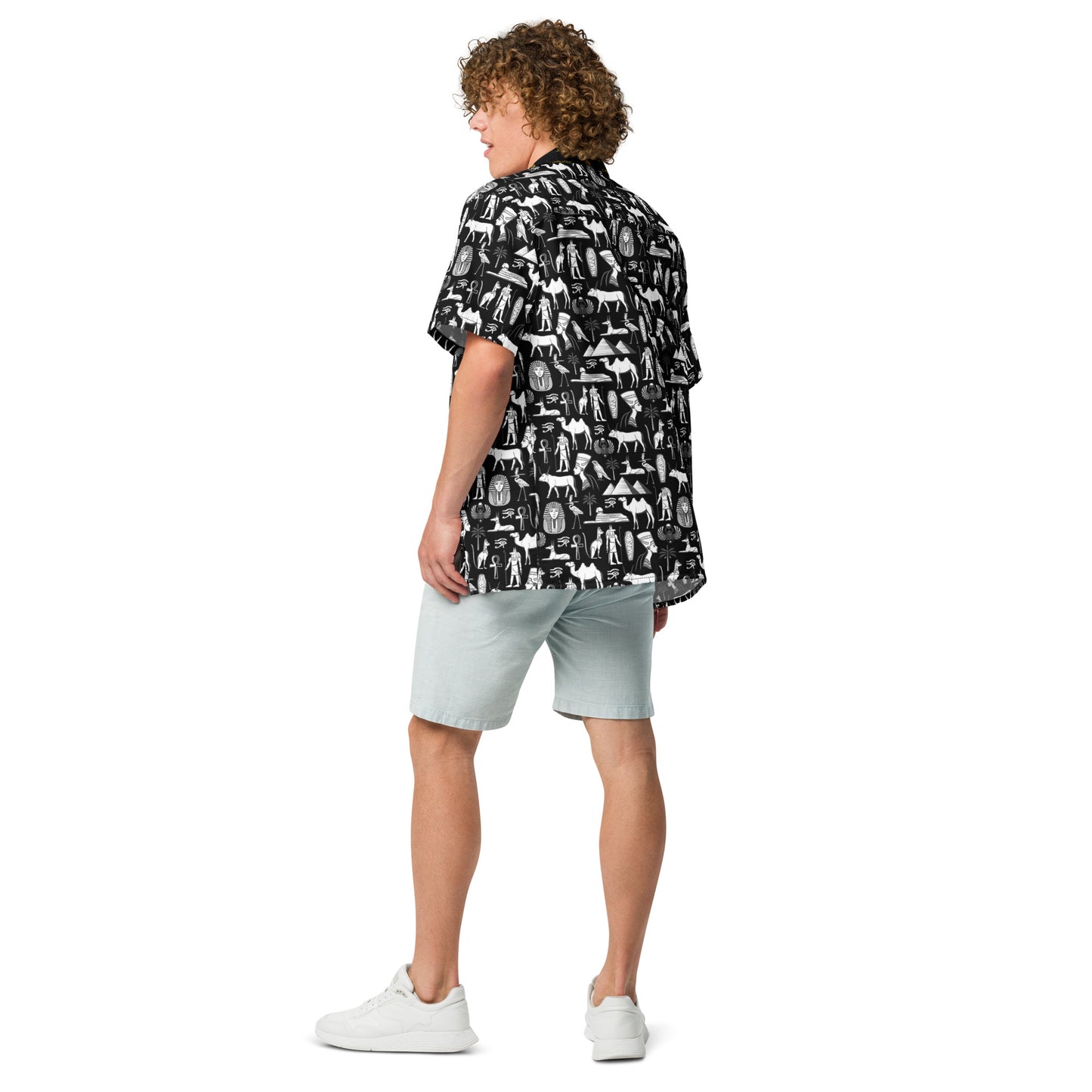 Egyptian White Icons | Vacation Shirt (Black)