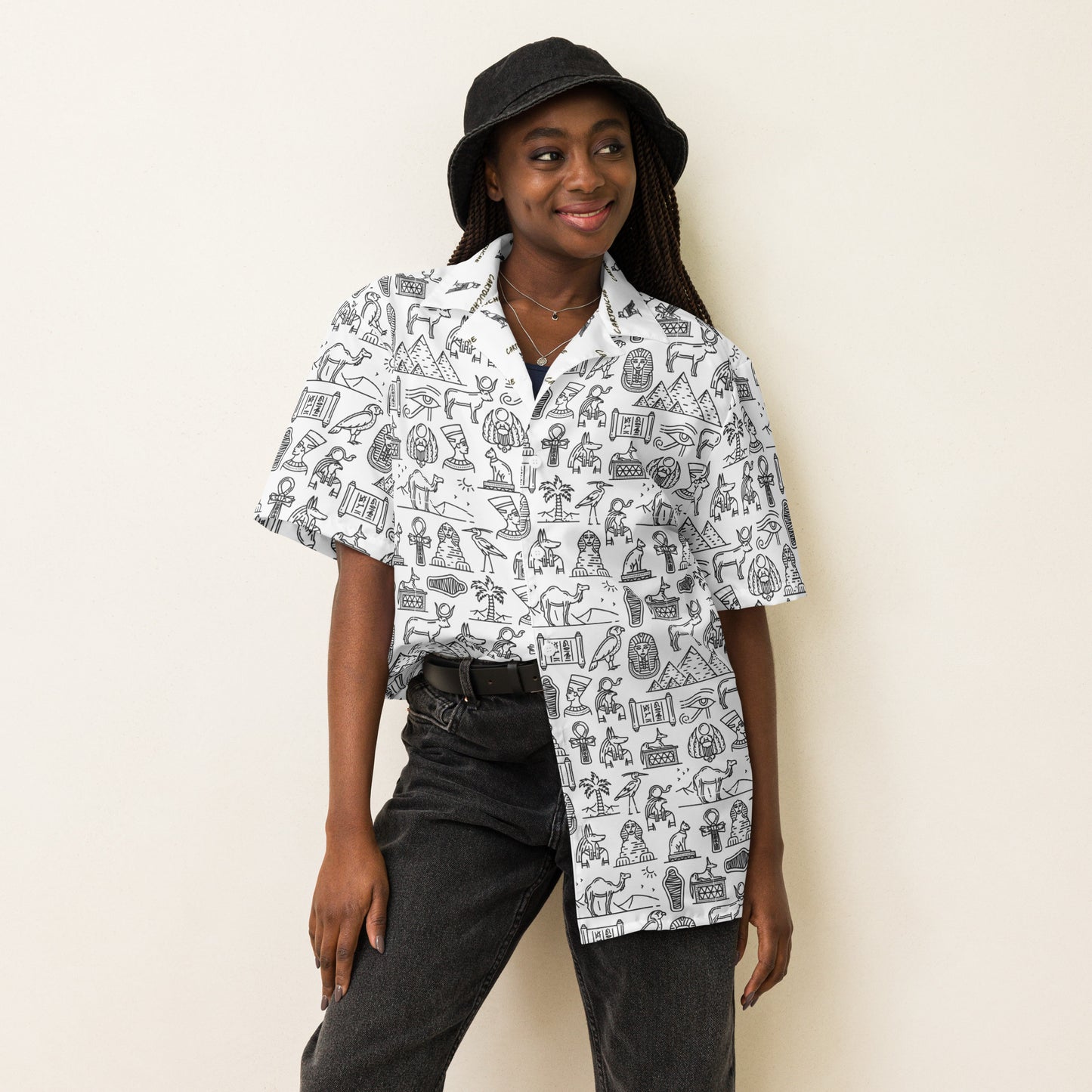 Egyptian Black Icons | Vacation Shirt (White)