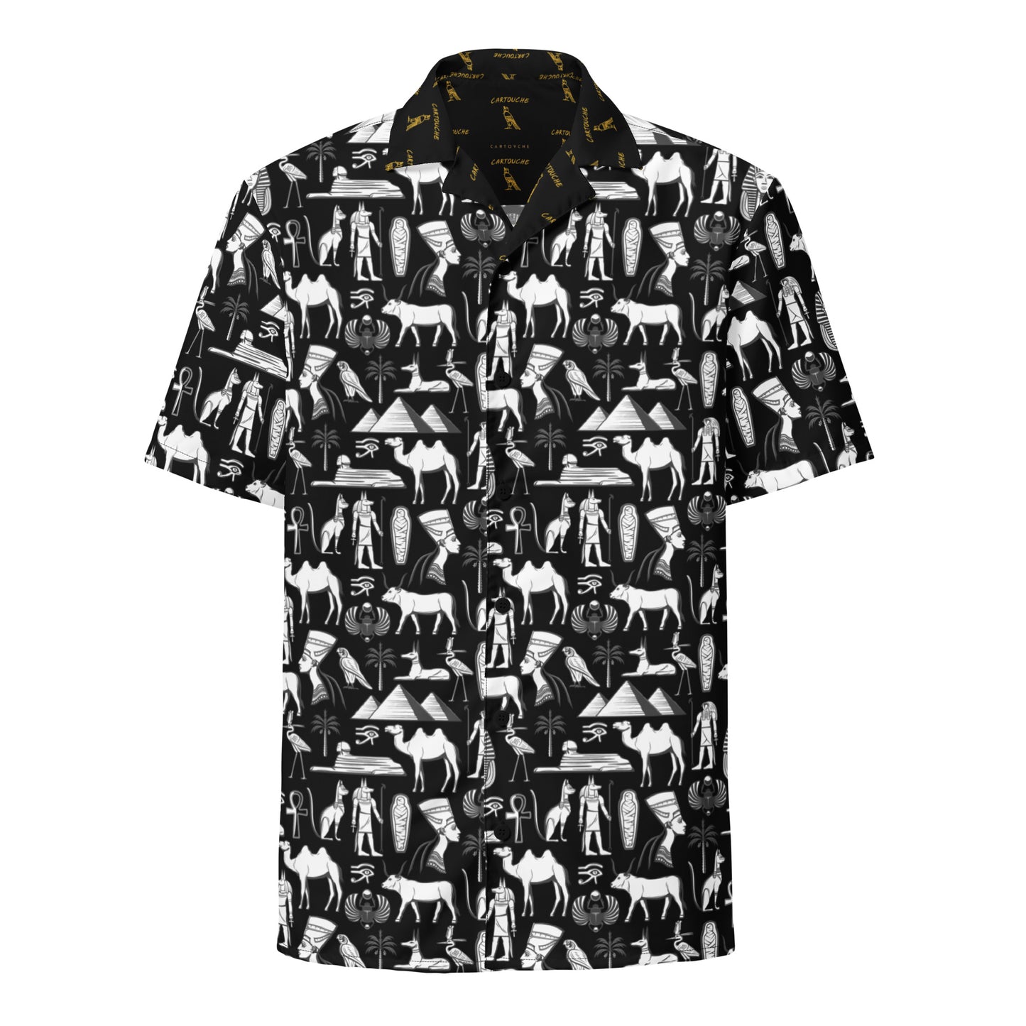 Egyptian White Icons | Vacation Shirt (Black)