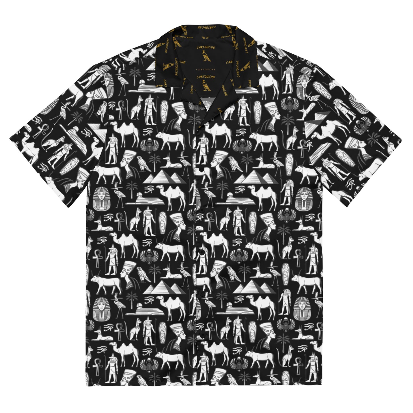 Egyptian White Icons | Vacation Shirt (Black)