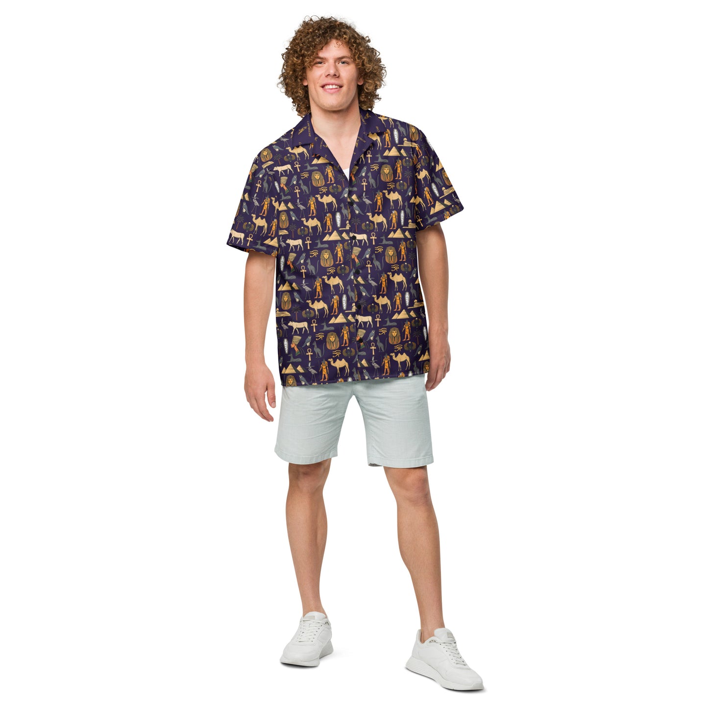 Egyptian Coloured Icons | Vacation Shirt (Navy)