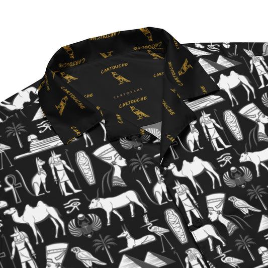 Egyptian White Icons | Vacation Shirt (Black)