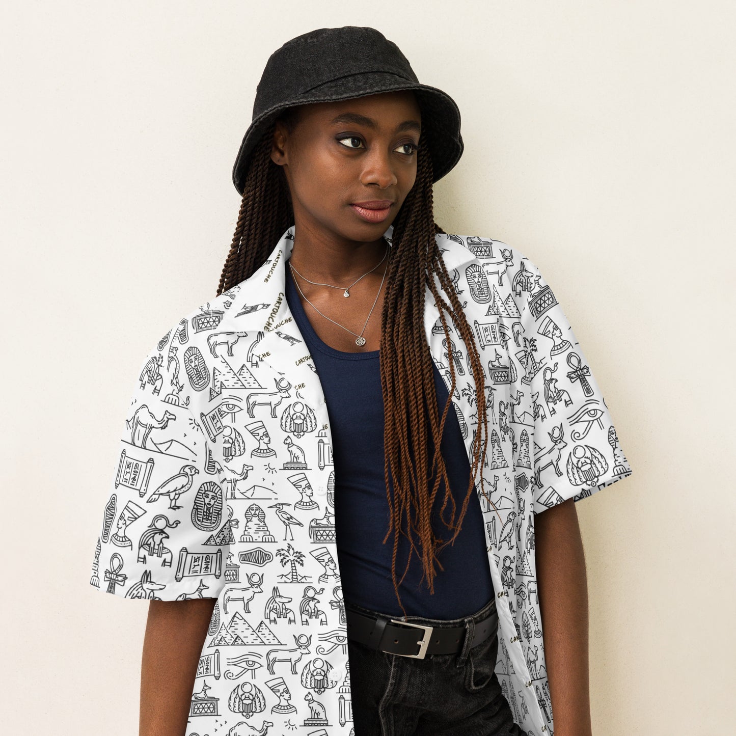 Egyptian Black Icons | Vacation Shirt (White)