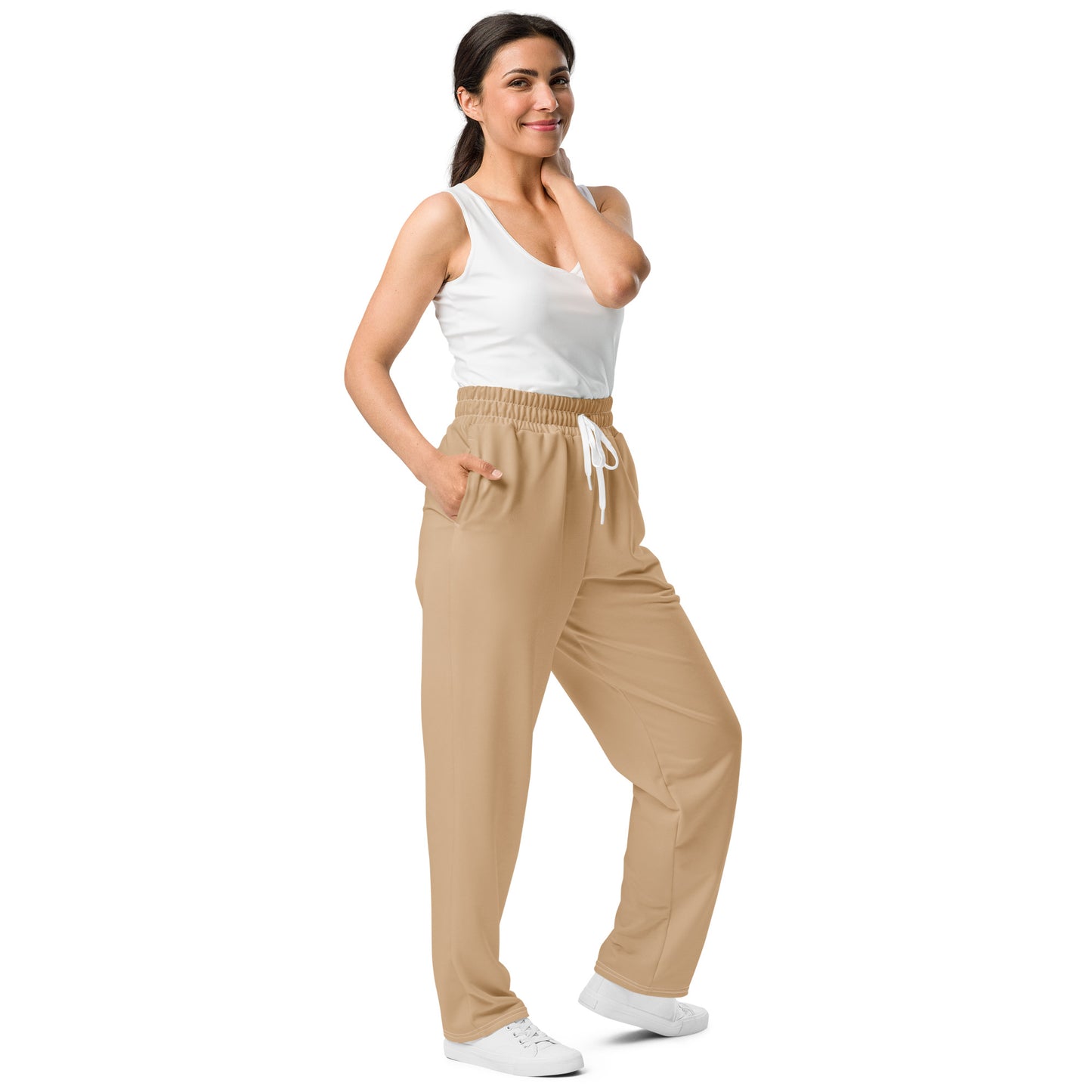 Women's Wide-Leg Joggers | Sheepskin Beige