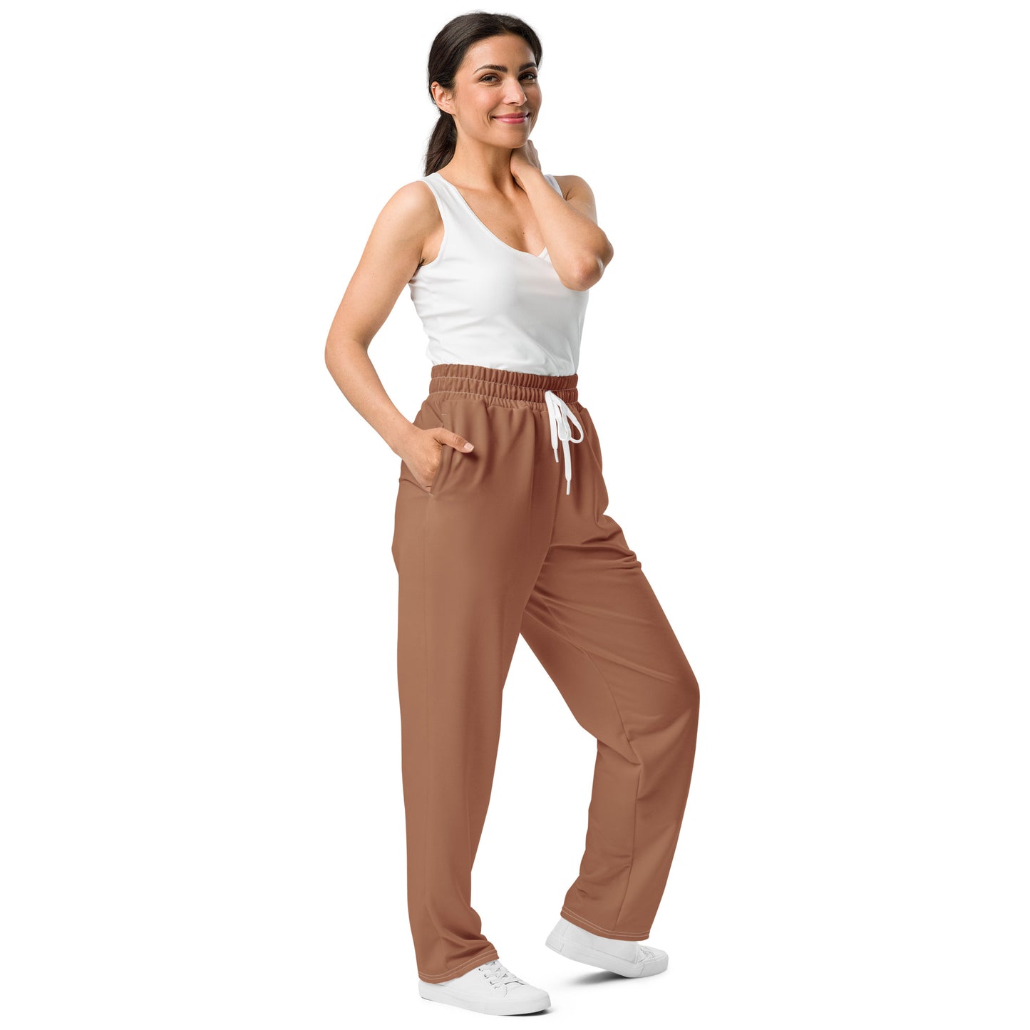 Women's Wide-Leg Joggers | Sunburn Brown