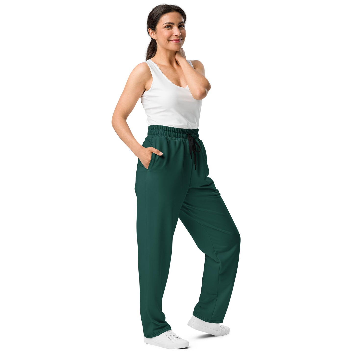 Women's Wide-Leg Joggers | Rainforest Green