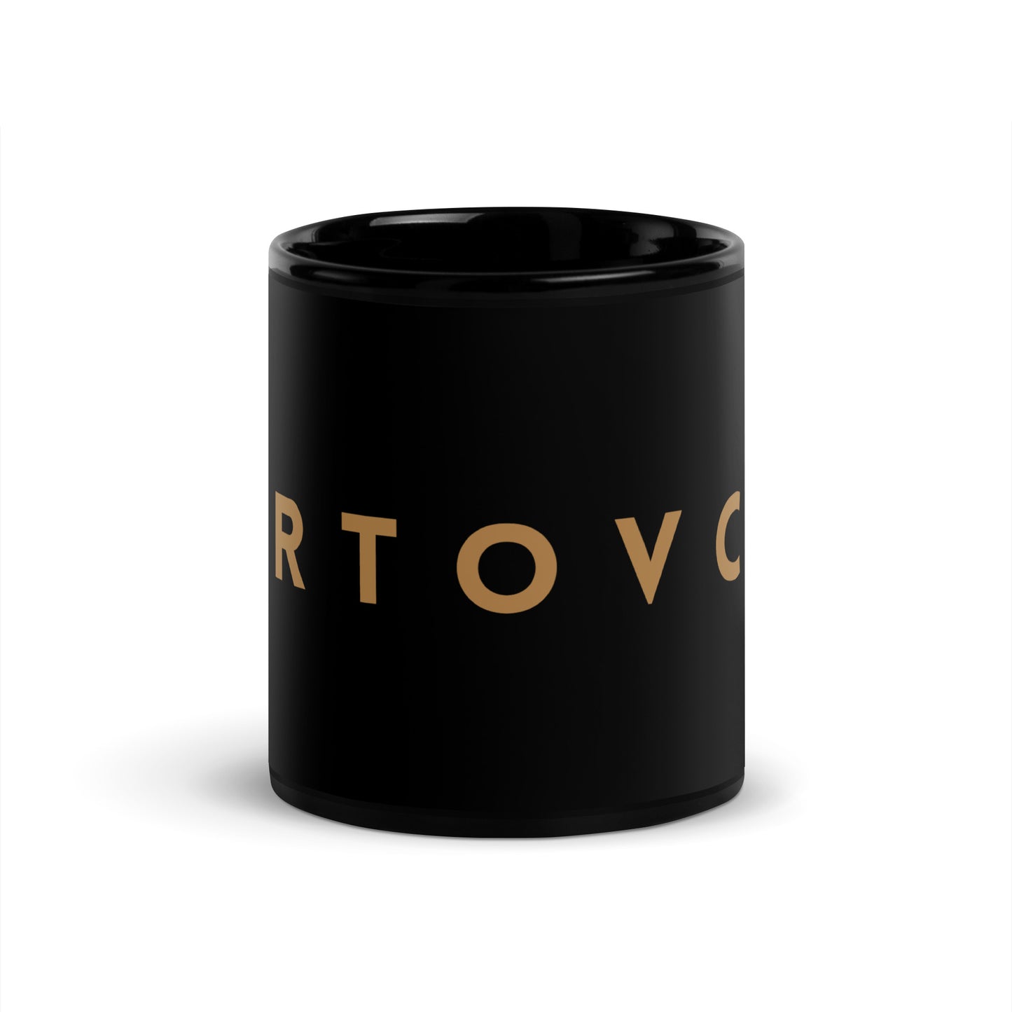 Cartouche Black Ceramic Glossy Mug - Large Logo | 15oz or 11oz