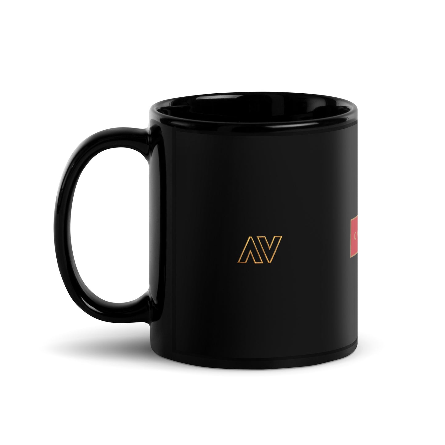 Cartouche Black Ceramic Glossy Mug - 3 Logos | 15oz or 11oz