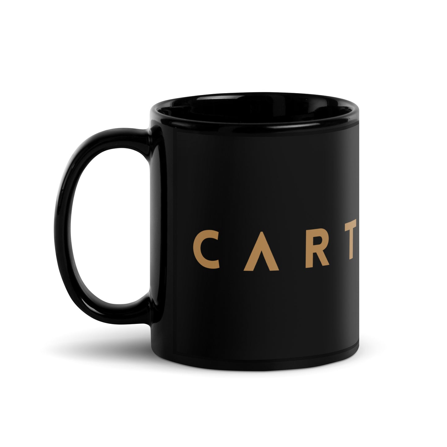 Cartouche Black Ceramic Glossy Mug - Large Logo | 15oz or 11oz