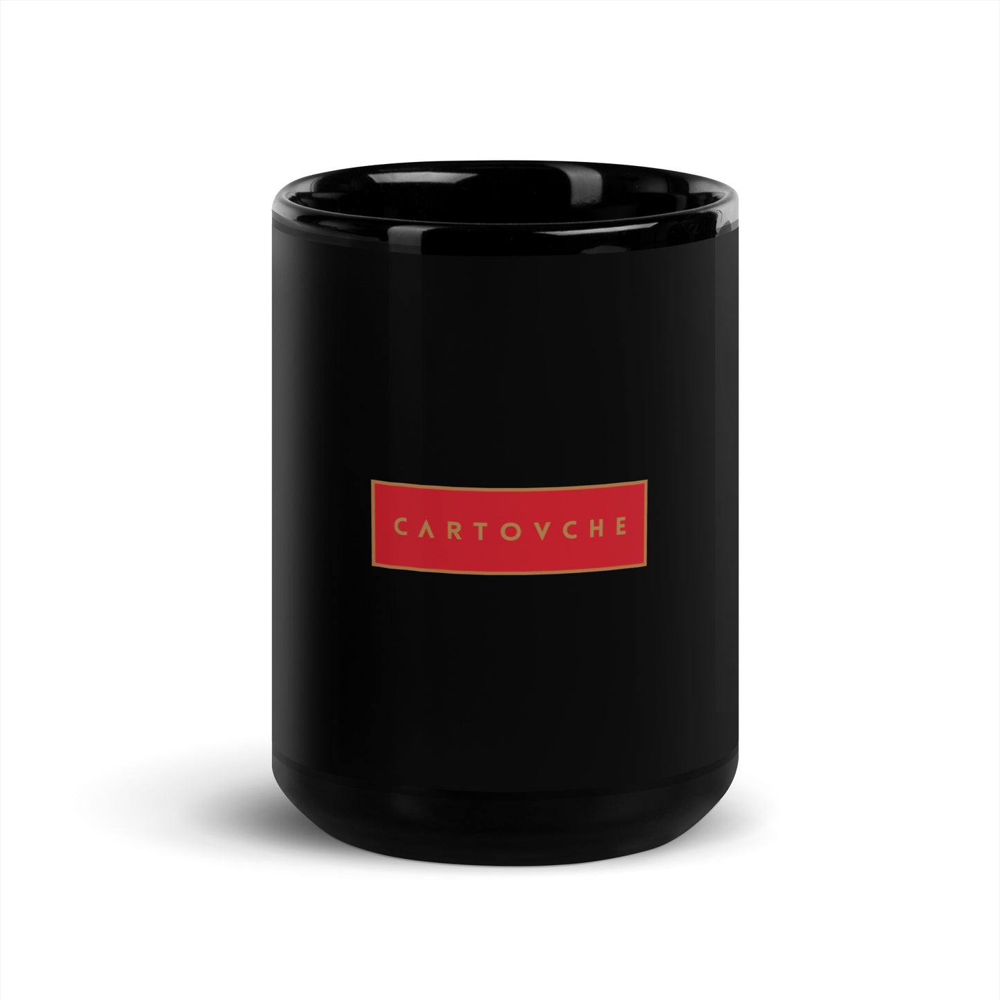 Cartouche Black Ceramic Glossy Mug - 3 Logos | 15oz or 11oz