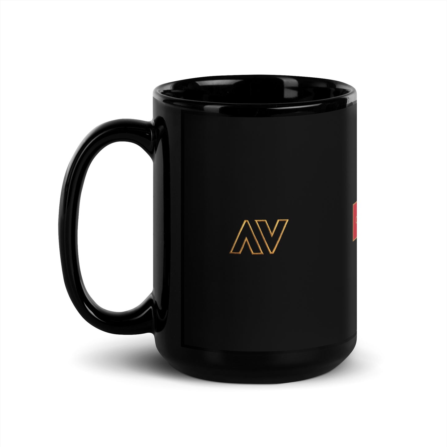 Cartouche Black Ceramic Glossy Mug - 3 Logos | 15oz or 11oz