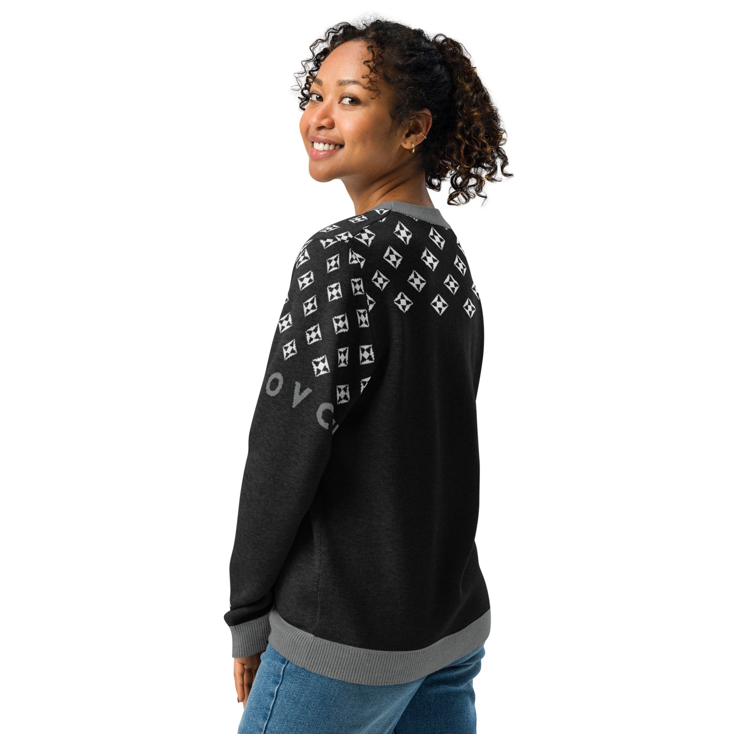 Women's Knitted Crew Neck Sweater | Cartouche