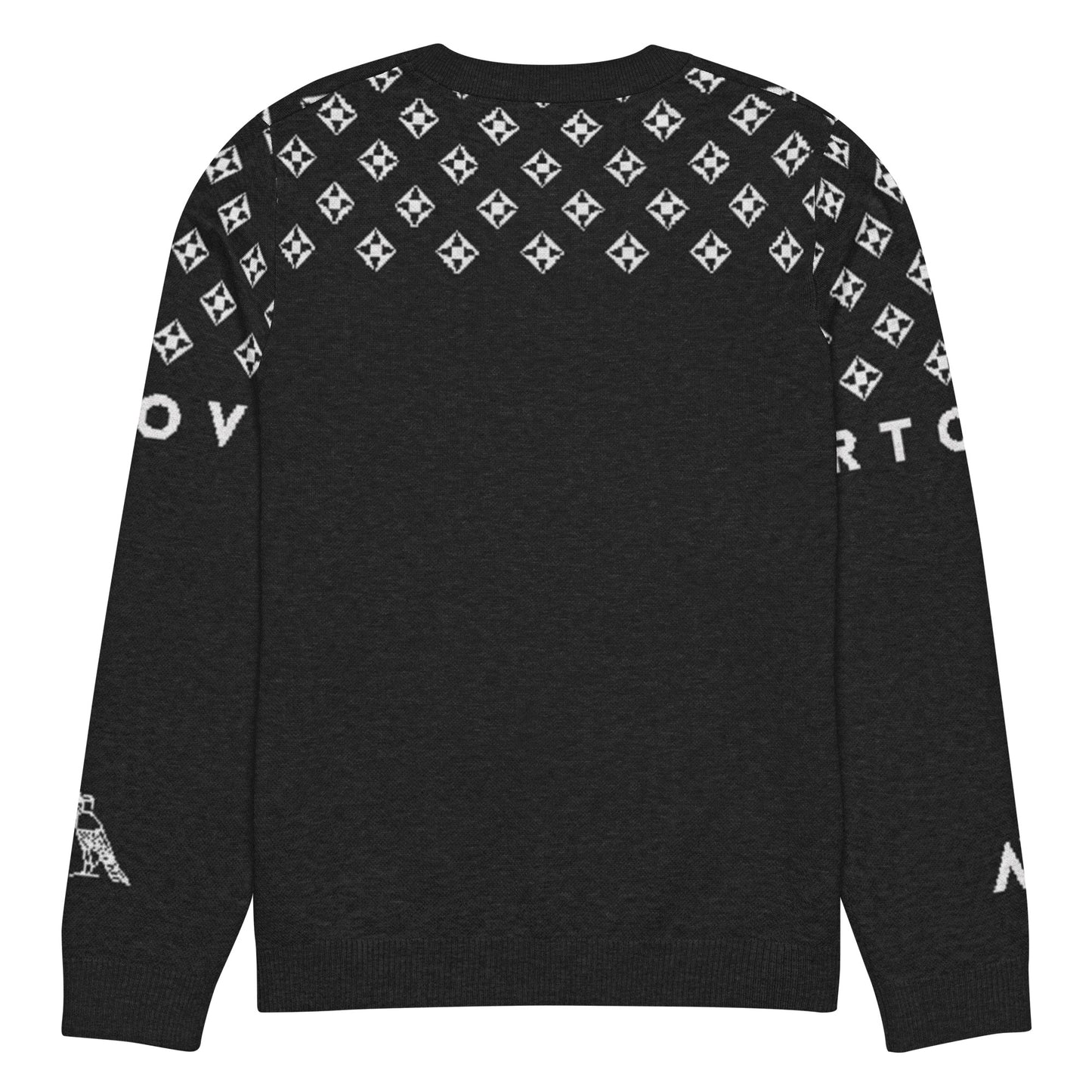 Women's Knitted Crew Neck Sweater | Snowboarder Bear