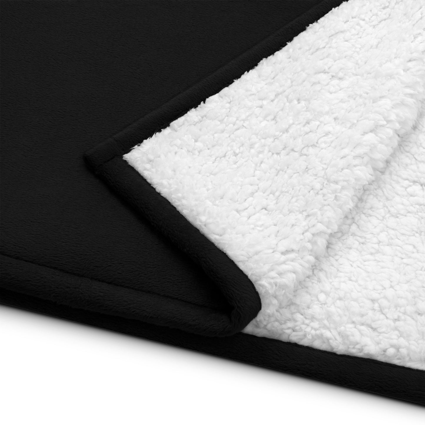 Premium Sherpa Throw Blanket - Embroidered White Label