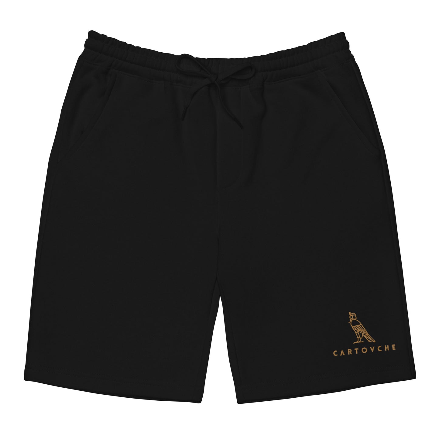 Men's Embroidered Cotton Fleece Shorts