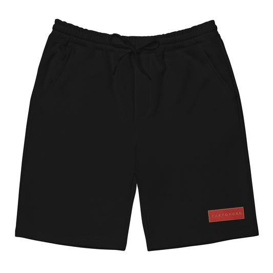 Men's Embroidered Cotton Fleece Shorts (Red Label)