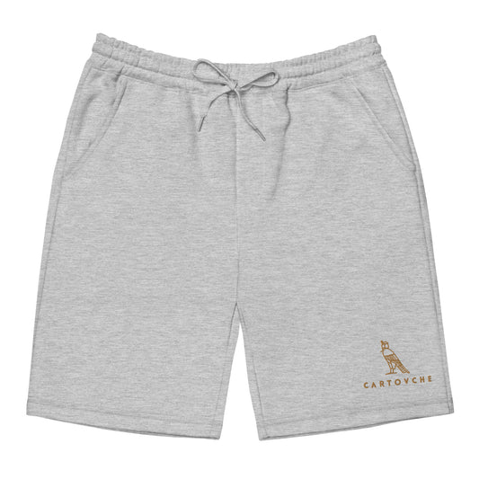 Men's Embroidered Cotton Fleece Shorts