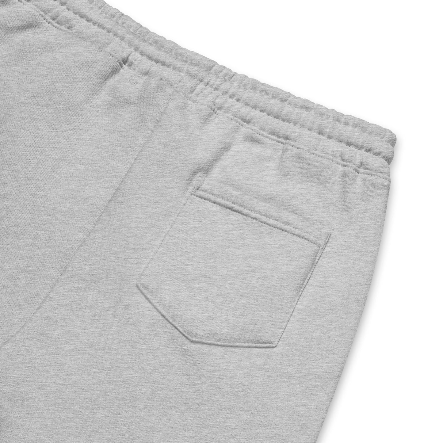 Men's Embroidered Cotton Fleece Shorts