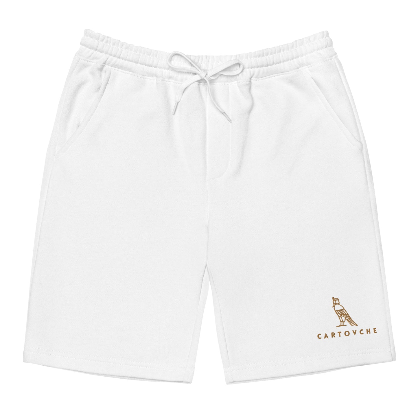 Men's Embroidered Cotton Fleece Shorts