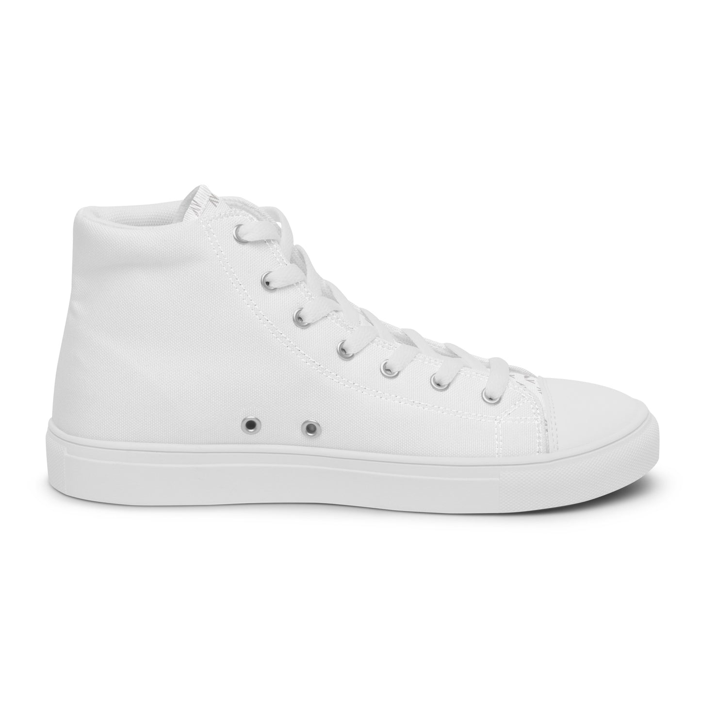 Men’s High Top Canvas Shoes | 'Cartouche Horus' (All White)