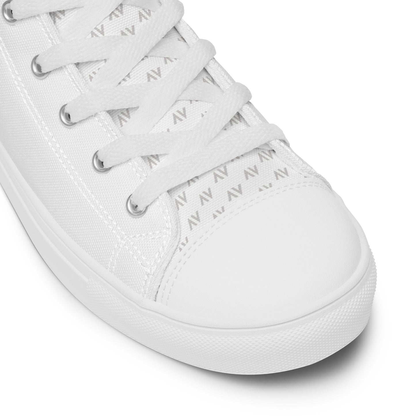 Men’s High Top Canvas Shoes | 'Cartouche Horus' (All White)