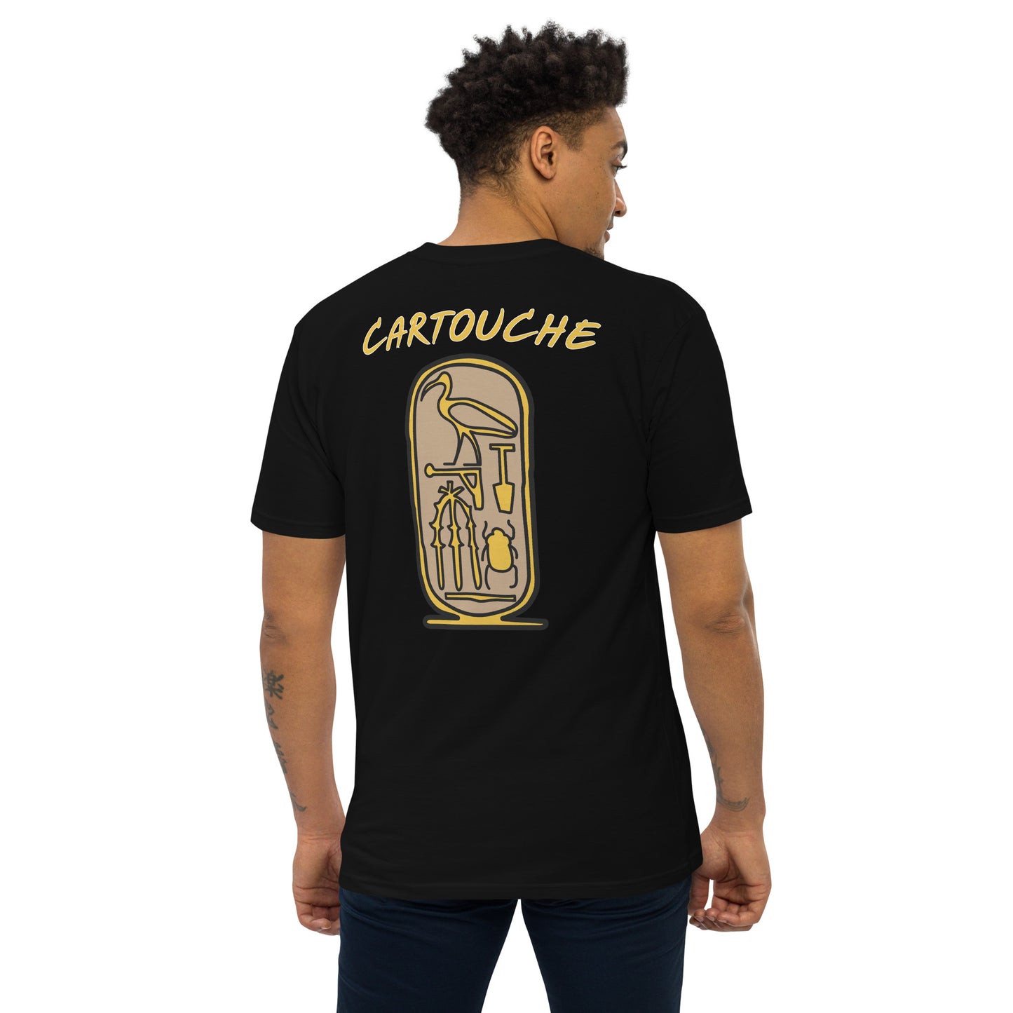 Cartouche Tablet - 3 | Men’s Heavyweight Cotton Tee