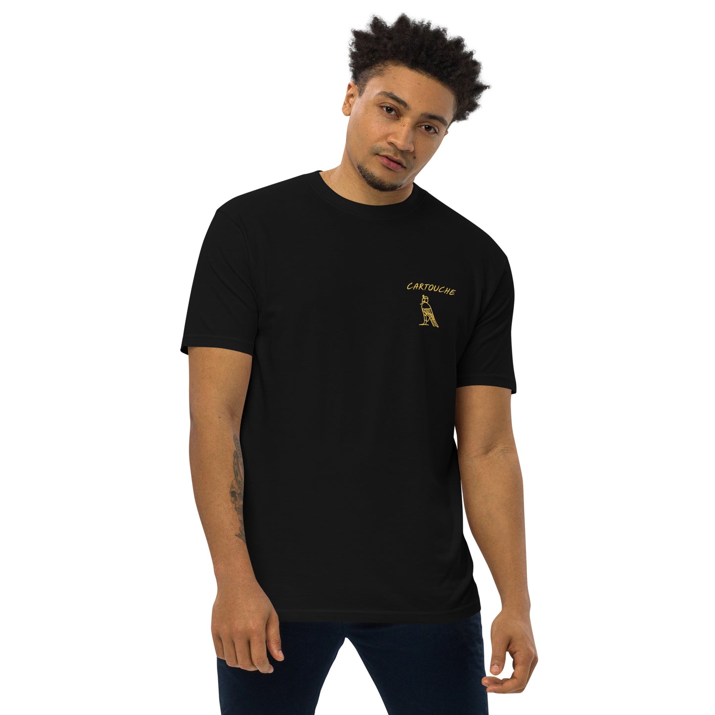 Cartouche Tablet - 3 | Men’s Heavyweight Cotton Tee