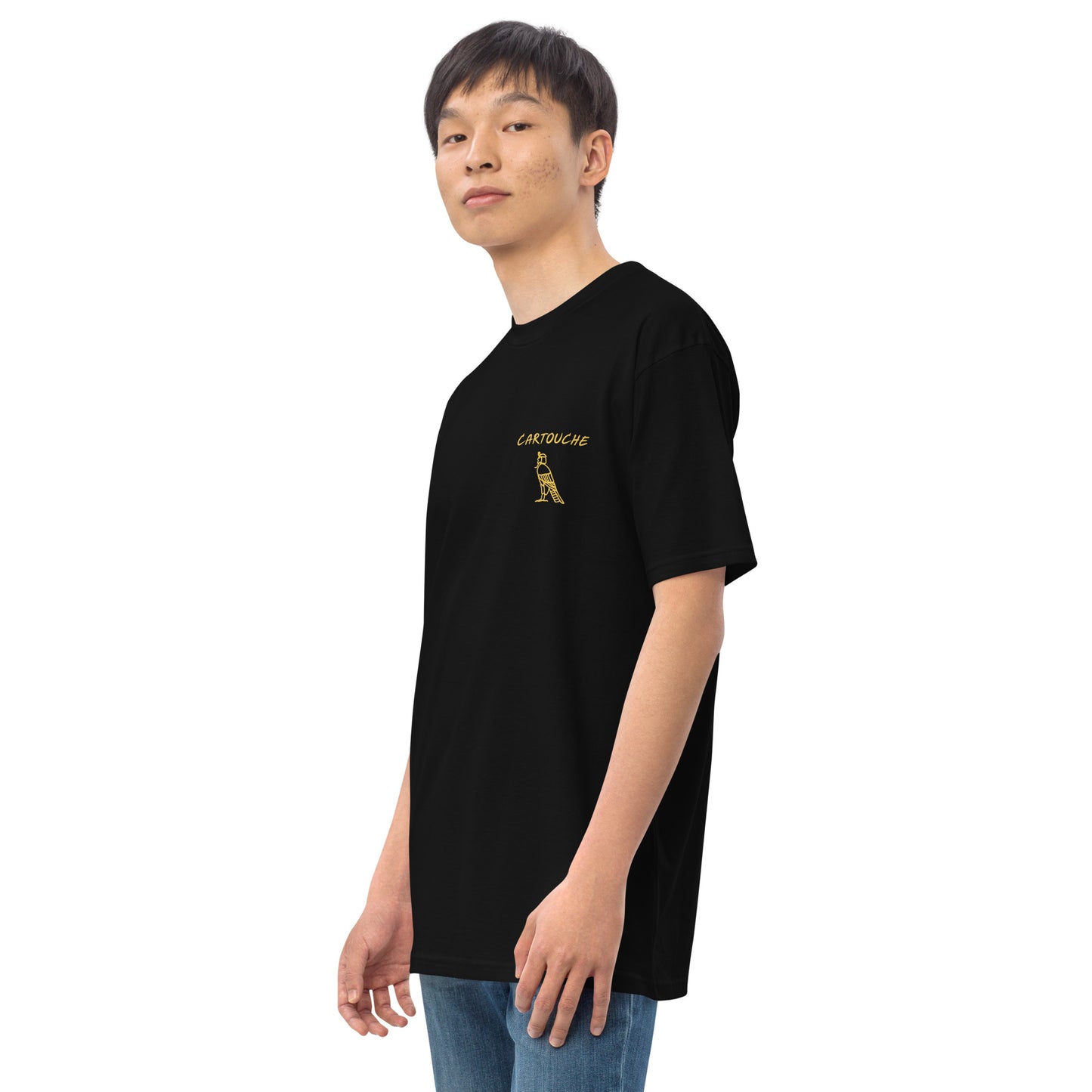 Egyptian Anubis God | Men’s Heavyweight Cotton Tee