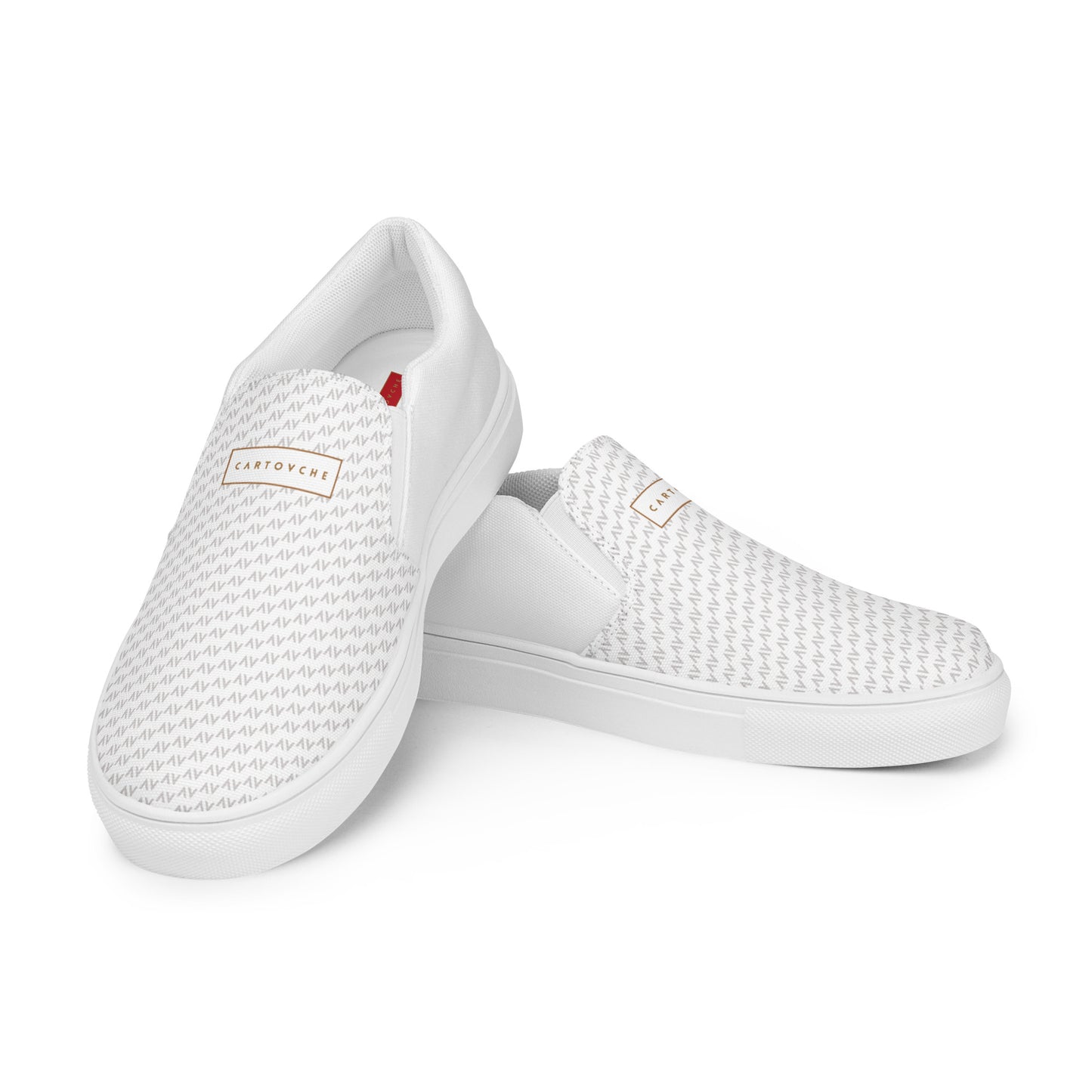 Men’s Slip-On Canvas Shoes | 'Cartouche Ramesses' (White)