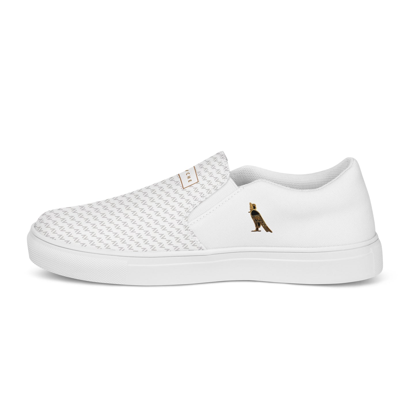 Men’s Slip-On Canvas Shoes | 'Cartouche Ramesses' (White)