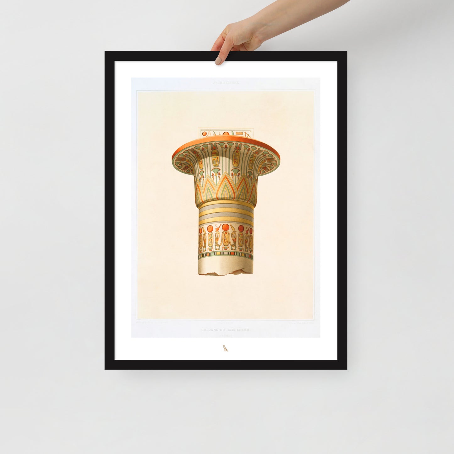 Column of Ramesseum (Thebes) | 18" x 24" Wood Framed Poster