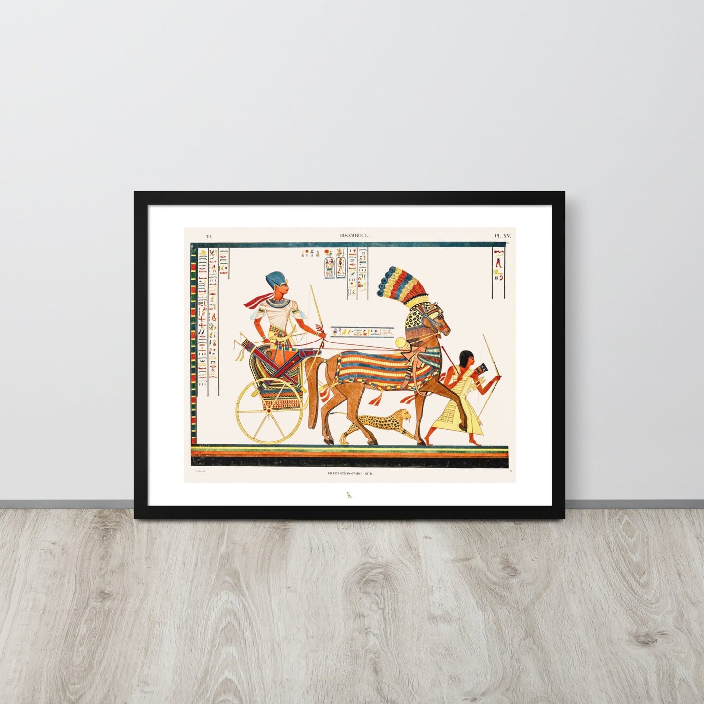 'Abu Simbel. Great Temple, South Wall' | 24" x 18" Wood Framed Poster