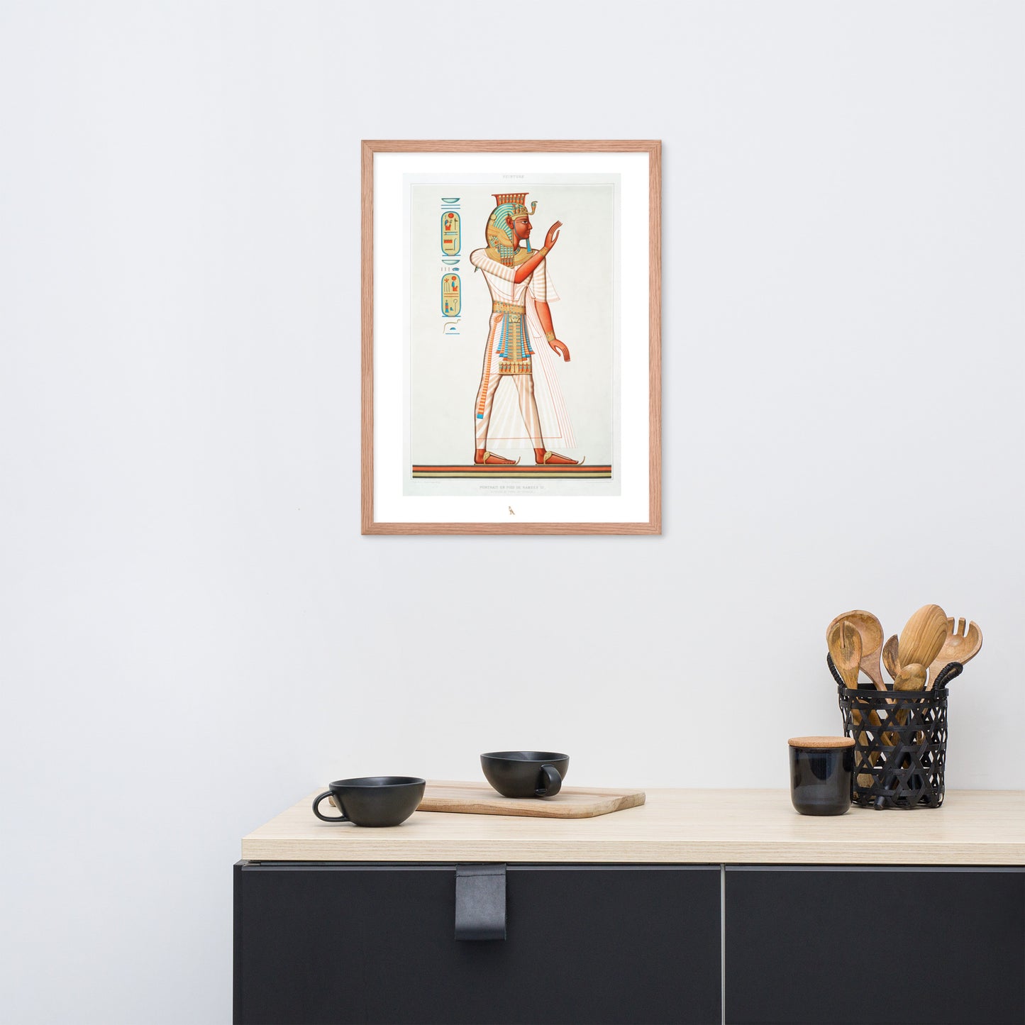 'Ramesses III' | 18" x 24" Wood Framed Poster