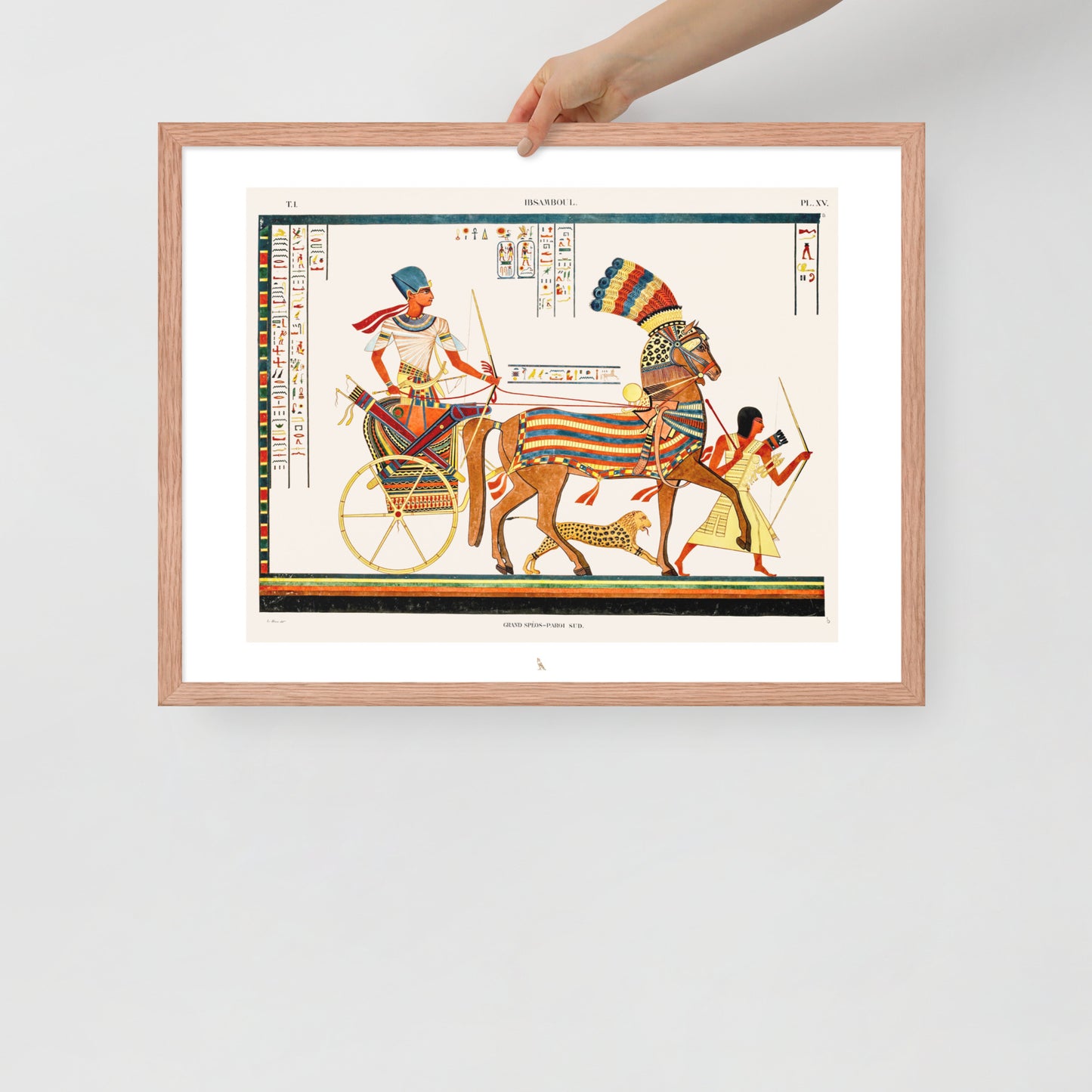 'Abu Simbel. Great Temple, South Wall' | 24" x 18" Wood Framed Poster