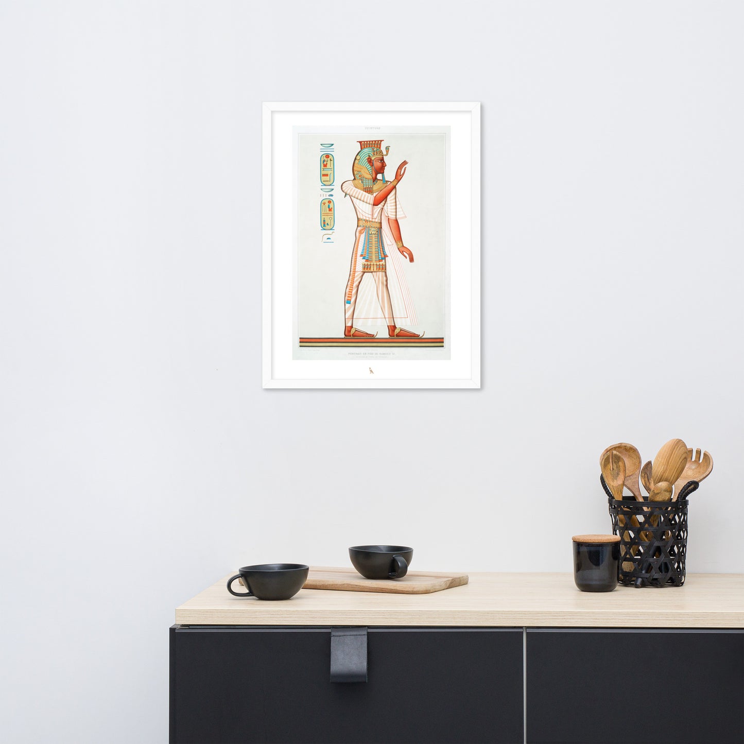 'Ramesses III' | 18" x 24" Wood Framed Poster