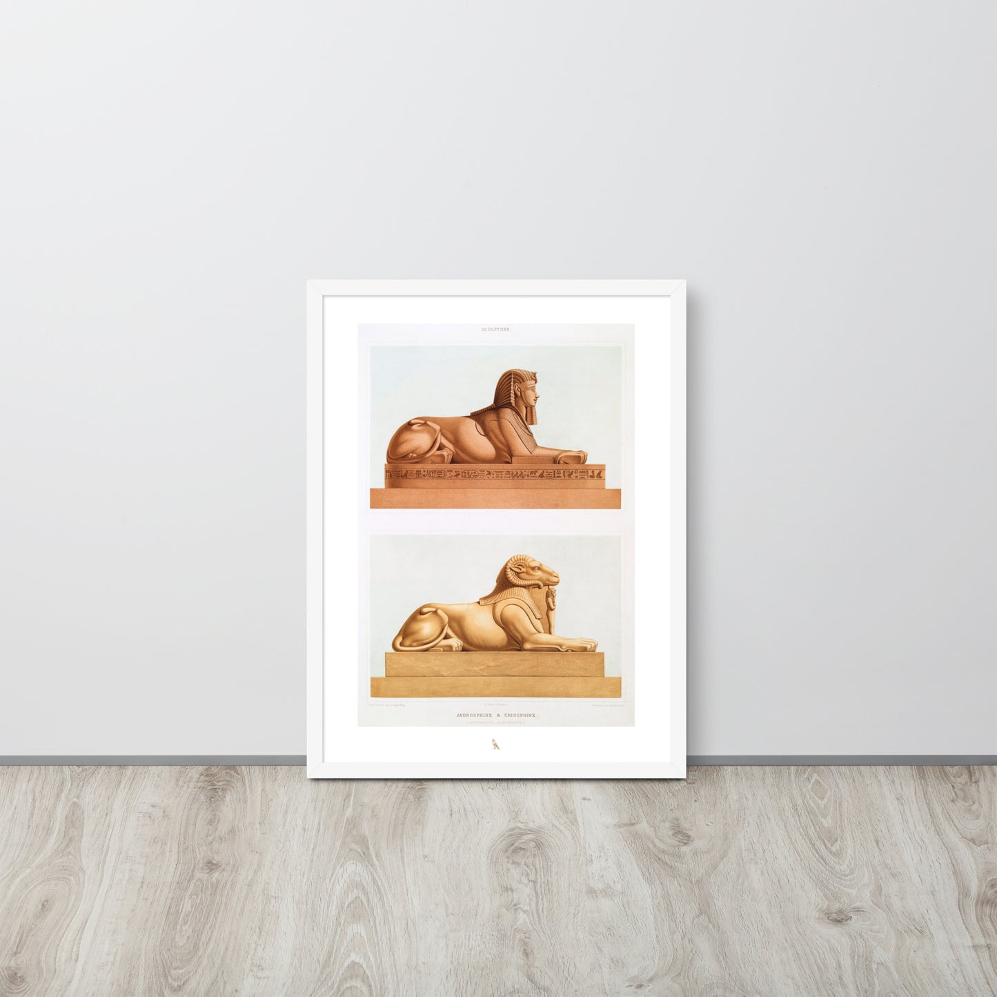 'Androsphinx & Criosphinx'  | 18" x 24" Wood Framed Poster