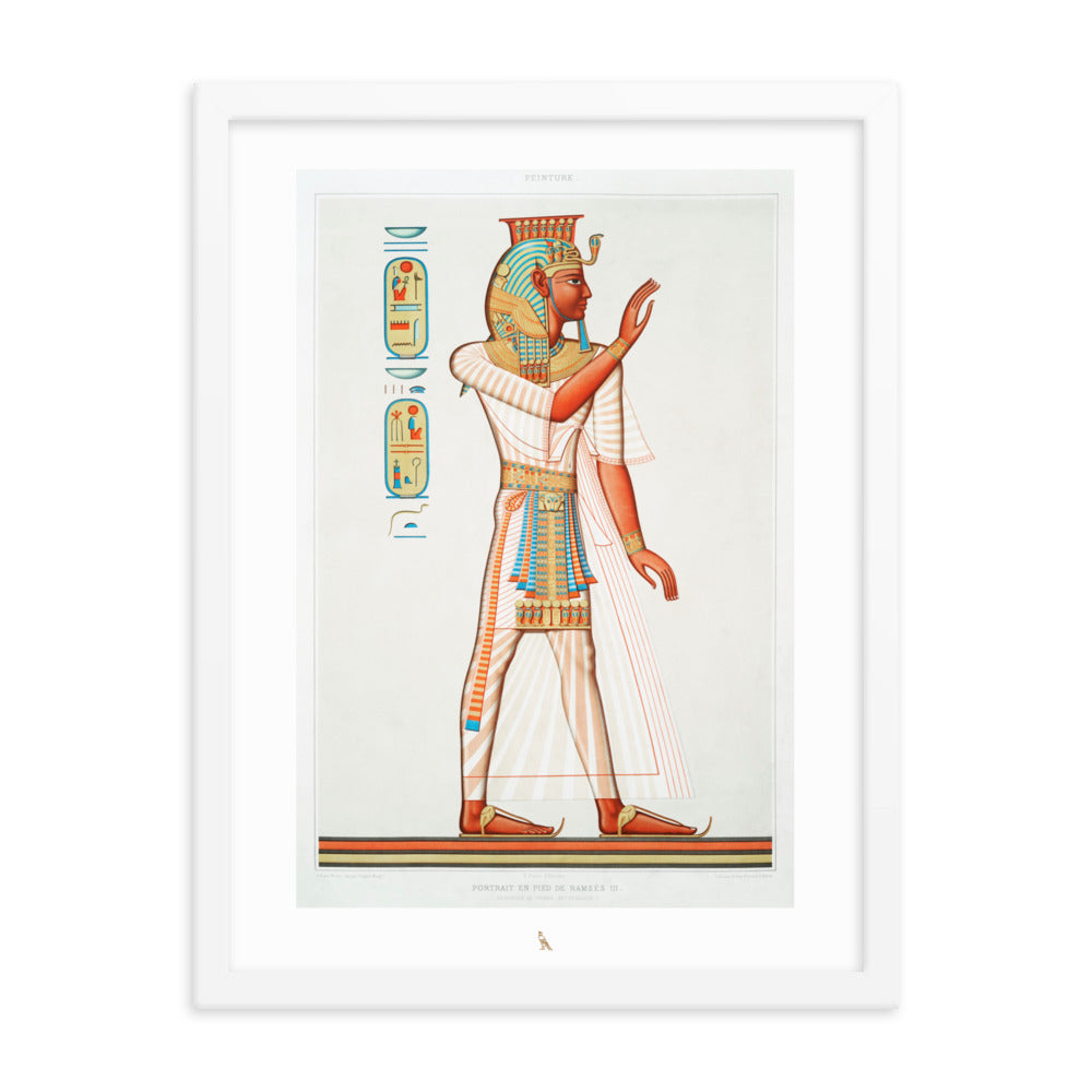 'Ramesses III' | 18" x 24" Wood Framed Poster