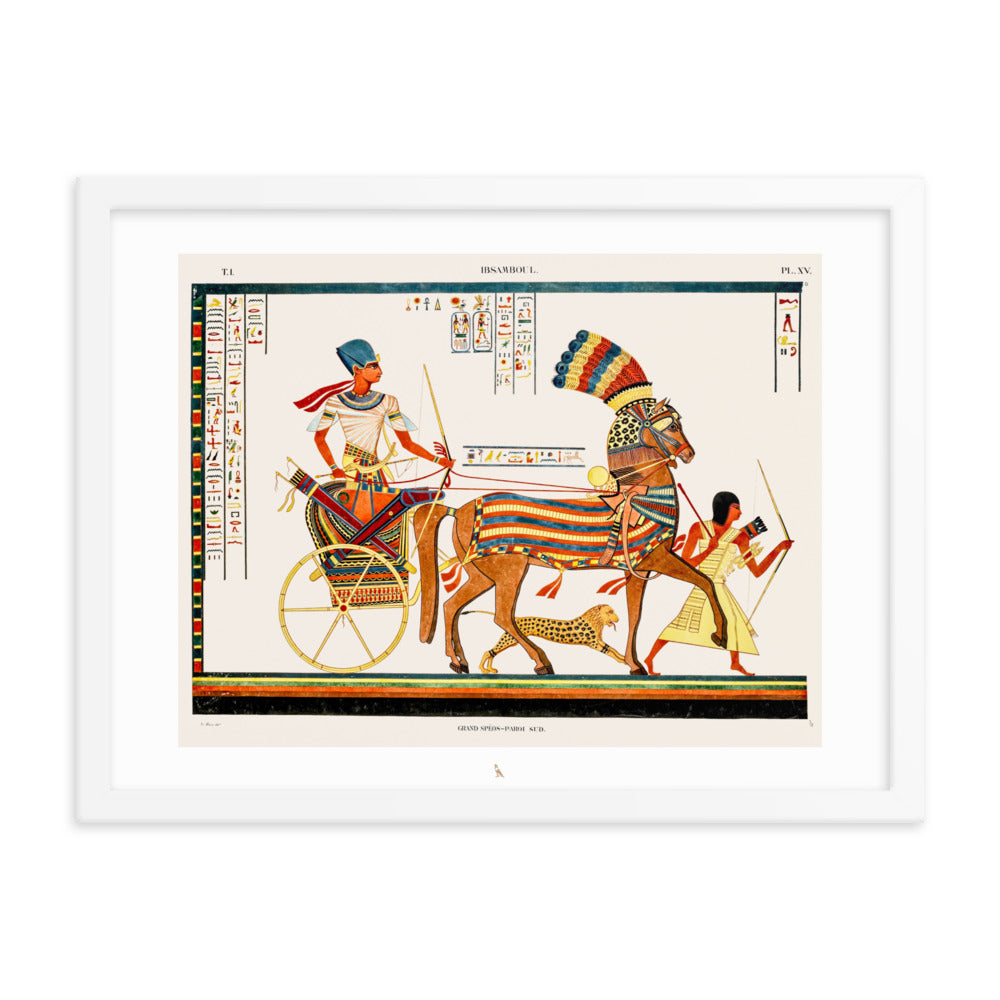 'Abu Simbel. Great Temple, South Wall' | 24" x 18" Wood Framed Poster