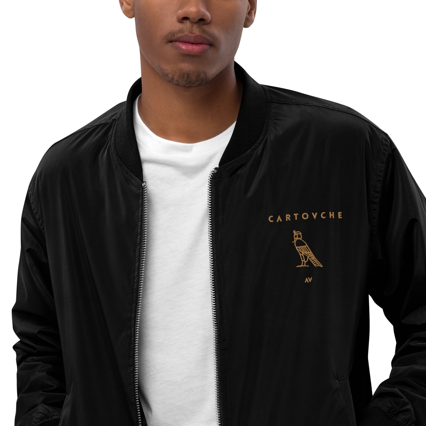 Cartouche Men's Embroidered Bomber Jacket