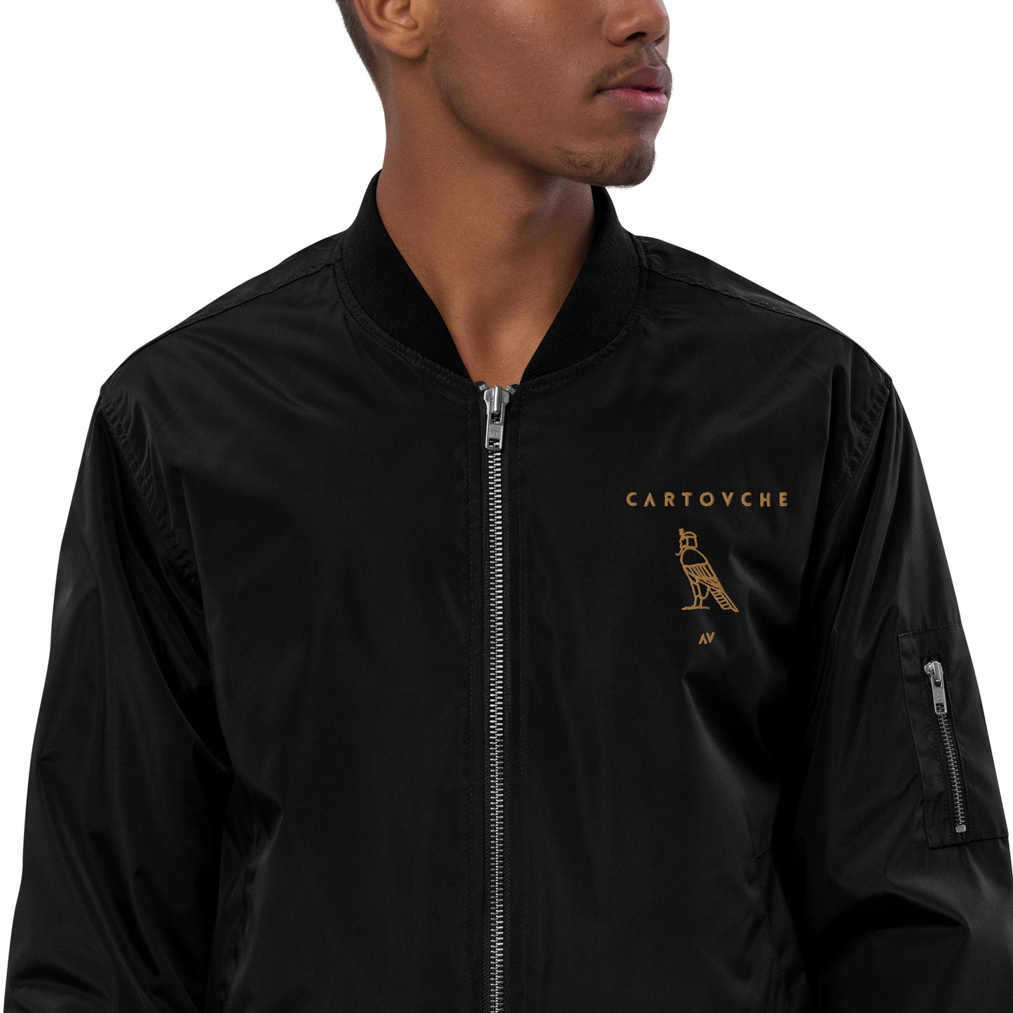 Cartouche Men's Embroidered Bomber Jacket