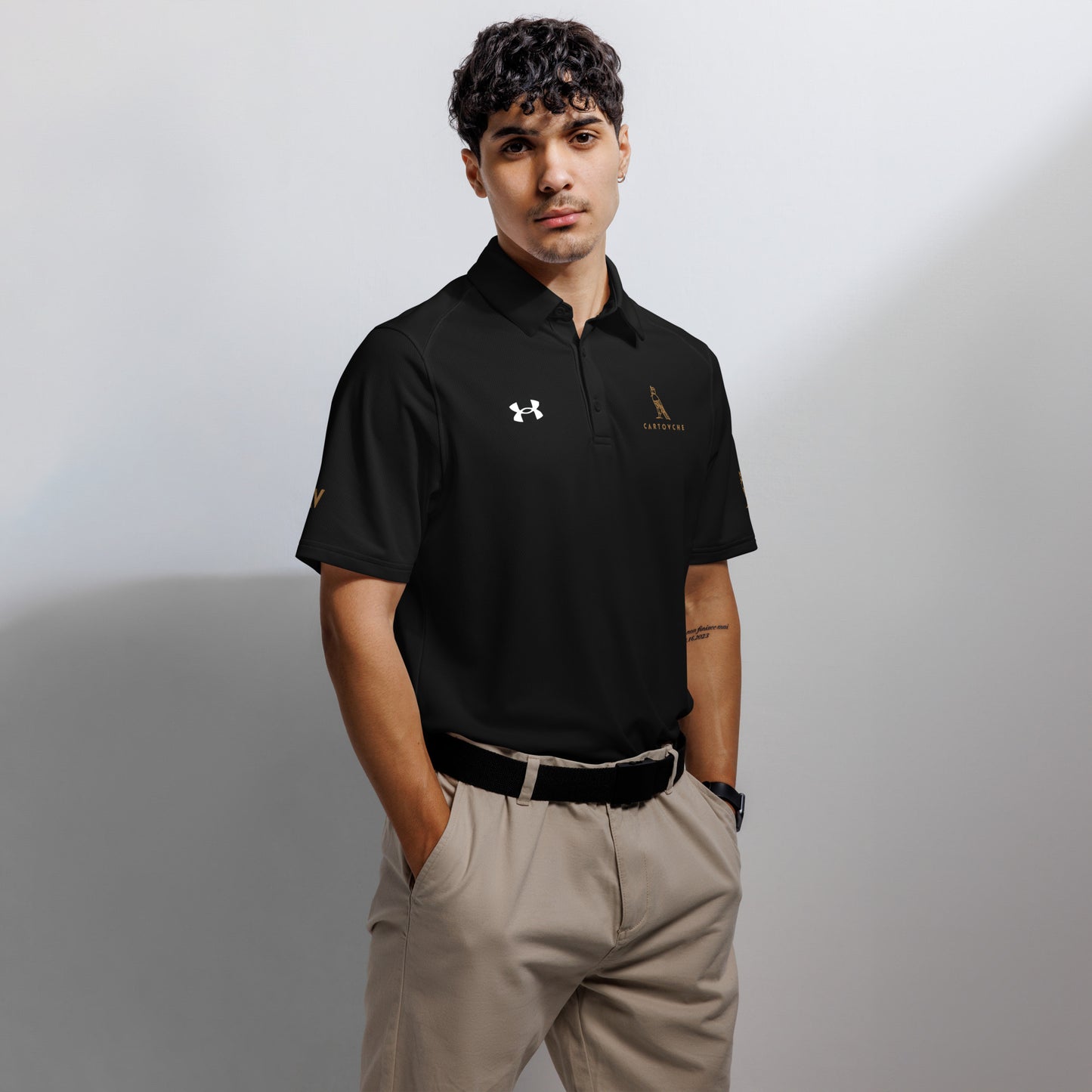 Under Armour® x Cartouche Men's Polo Shirt - Horus + Cartouche Logos