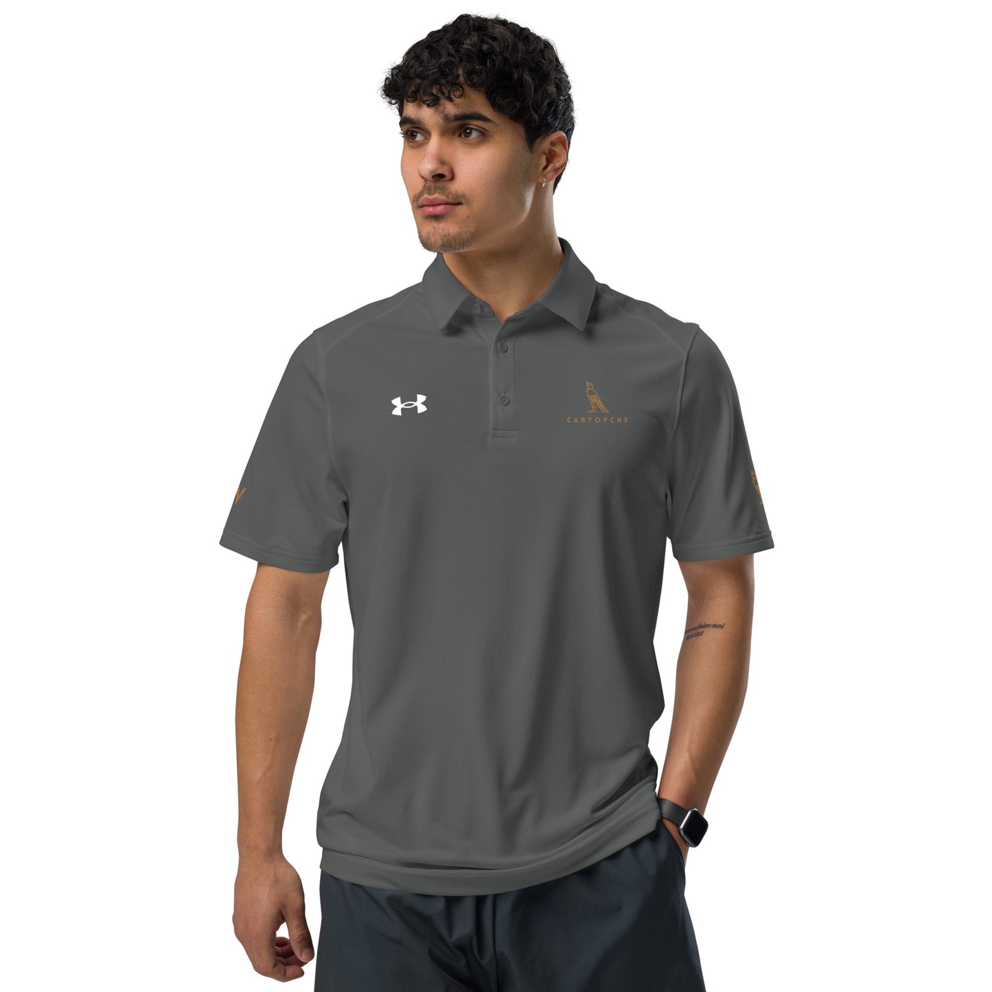 Under Armour® x Cartouche Men's Polo Shirt - Horus + Cartouche Logos