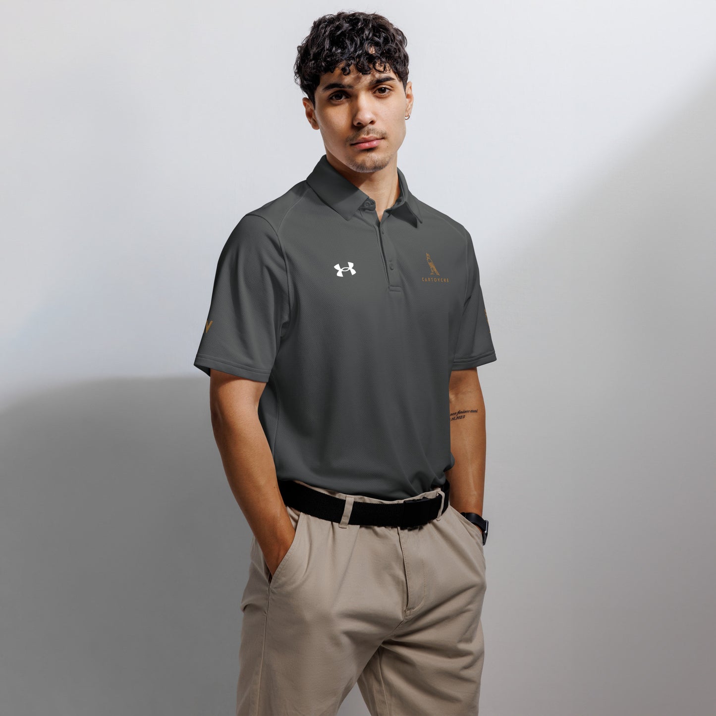 Under Armour® x Cartouche Men's Polo Shirt - Horus + Cartouche Logos