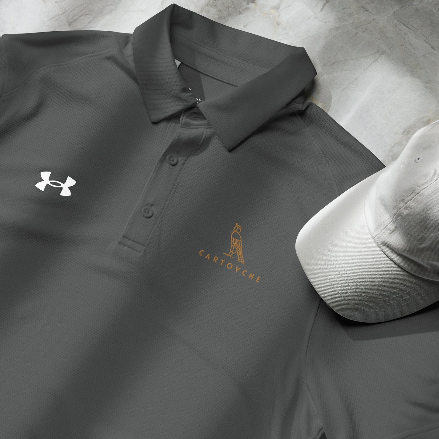 Under Armour® x Cartouche Men's Polo Shirt - Horus + Cartouche Logos