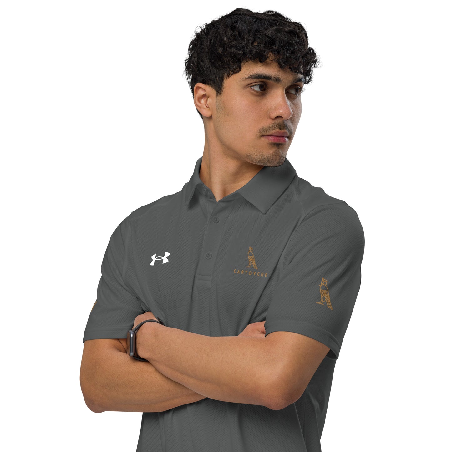 Under Armour® x Cartouche Men's Polo Shirt - Horus + Cartouche Logos