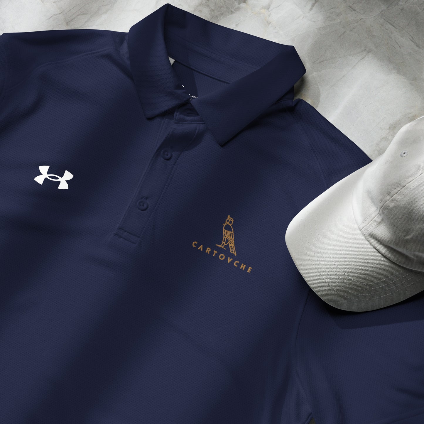 Under Armour® x Cartouche Men's Polo Shirt - Horus + Cartouche Logos